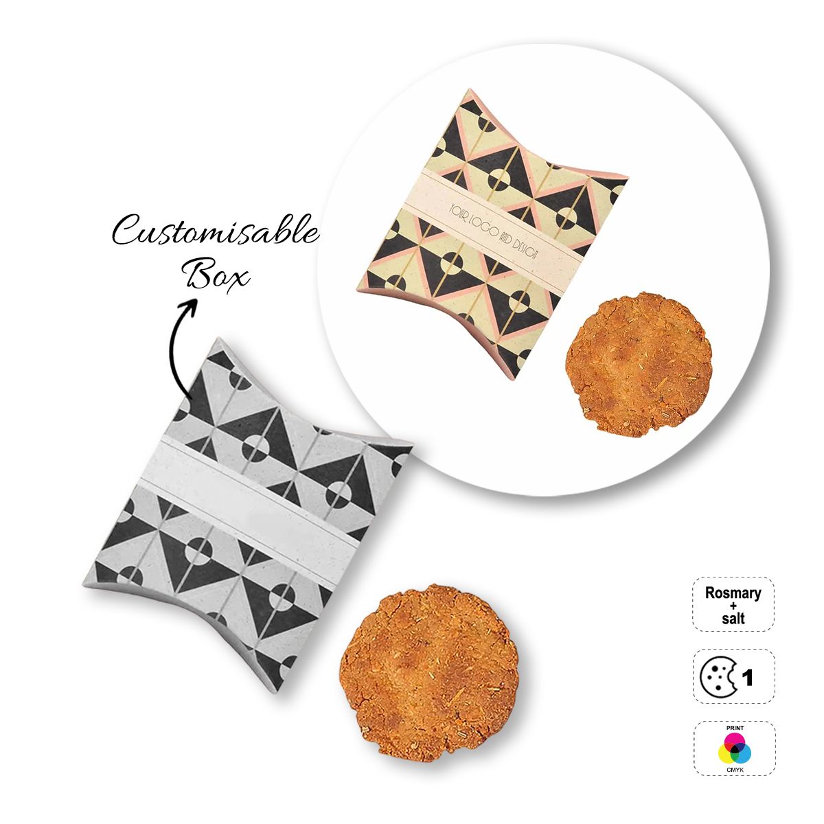 VEGETAL COOKIE - biscuit en version Brut, 97x122x30 mm | GL810706A