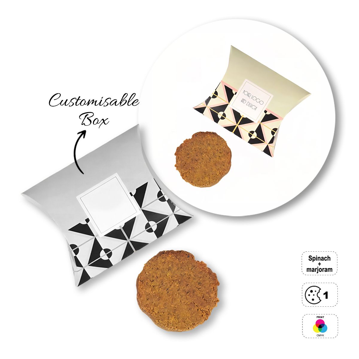 VEGETAL COOKIE - biscuit en version Brut, 97x122x30 mm | GL810706B