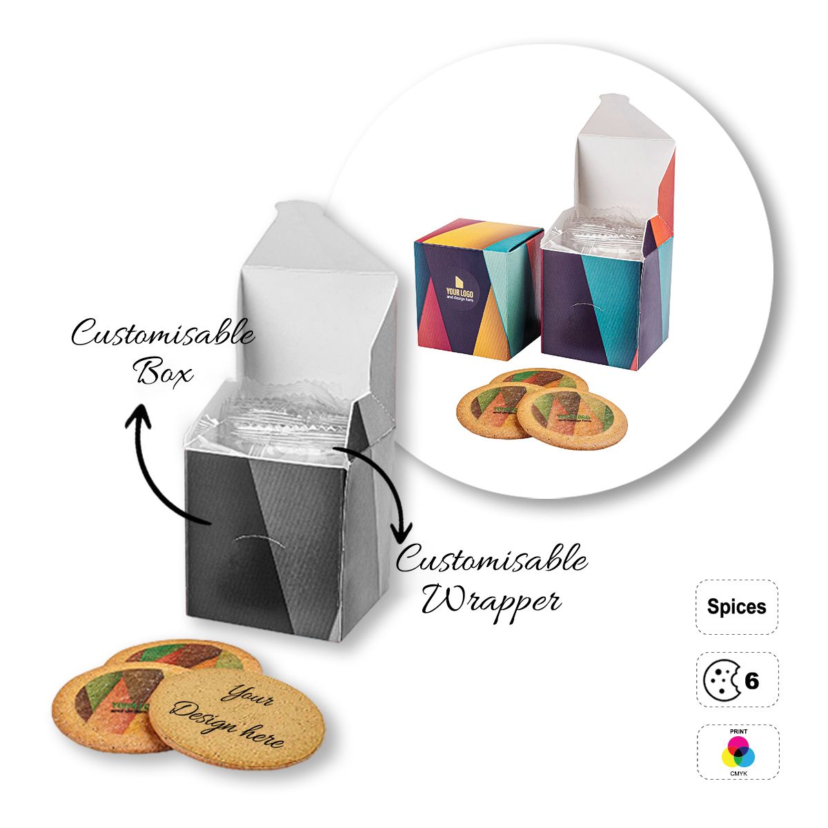 LOGO COOKIE - biscuits ronds et personnalisables, 78x67x70 mm | GL810709C