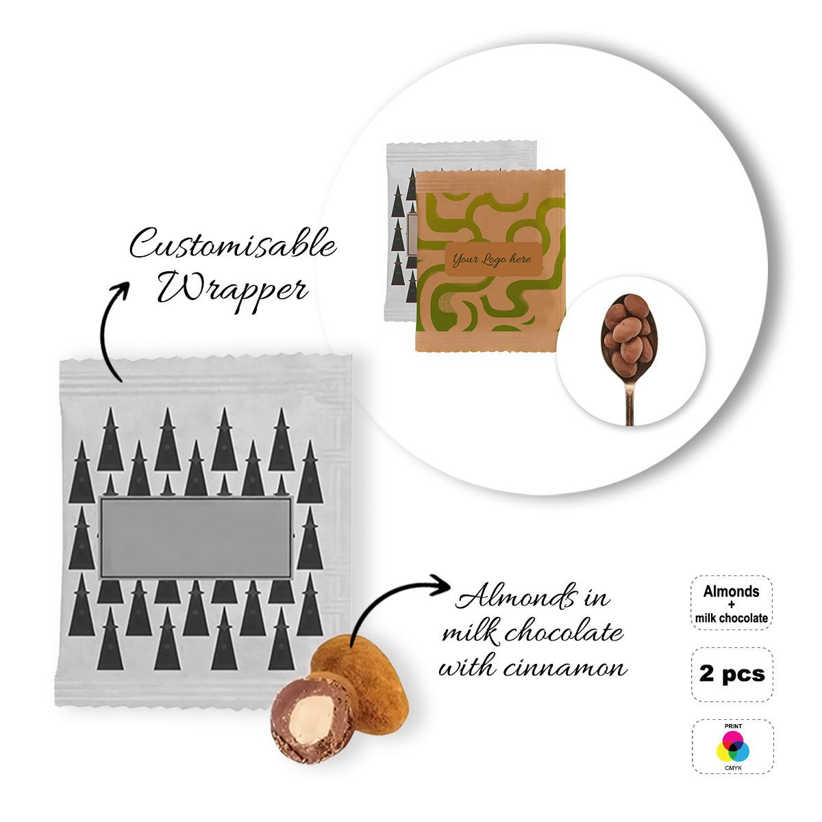 DRIED FRUIT BAG - boîte de fruits secs, 60x70 mm | GL810831A