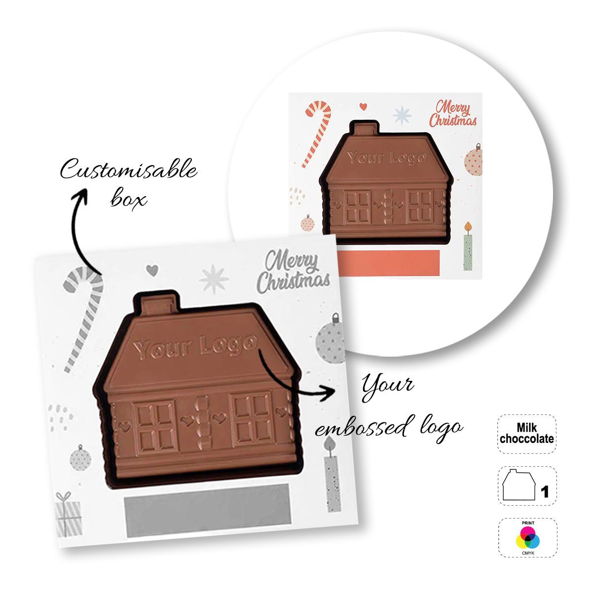 CHOCO4MAT C - barre chocolatée, différentes formes, 135x137x15 mm | GL811107A