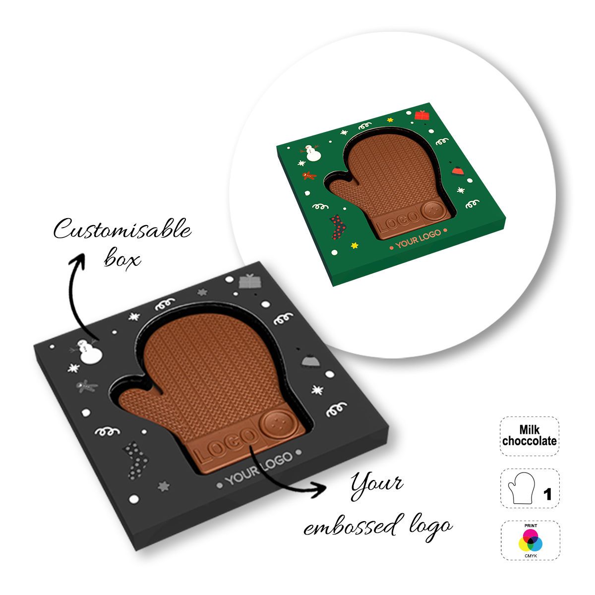CHOCO4MAT C - barre chocolatée, différentes formes, 135x135x15 mm | GL811107B
