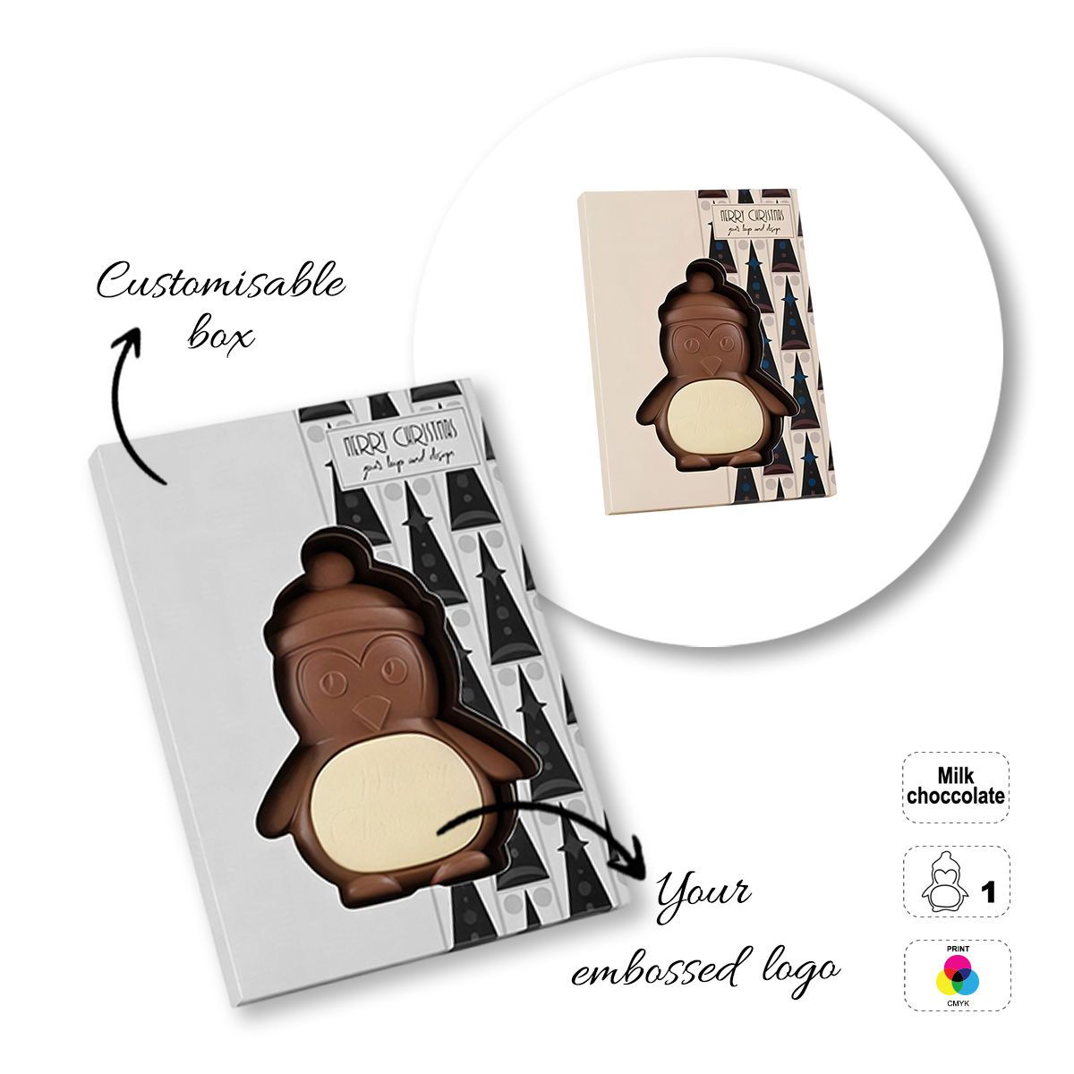 CHOCO4MAT C - barre chocolatée, différentes formes, 132x180x15 mm | GL811107E