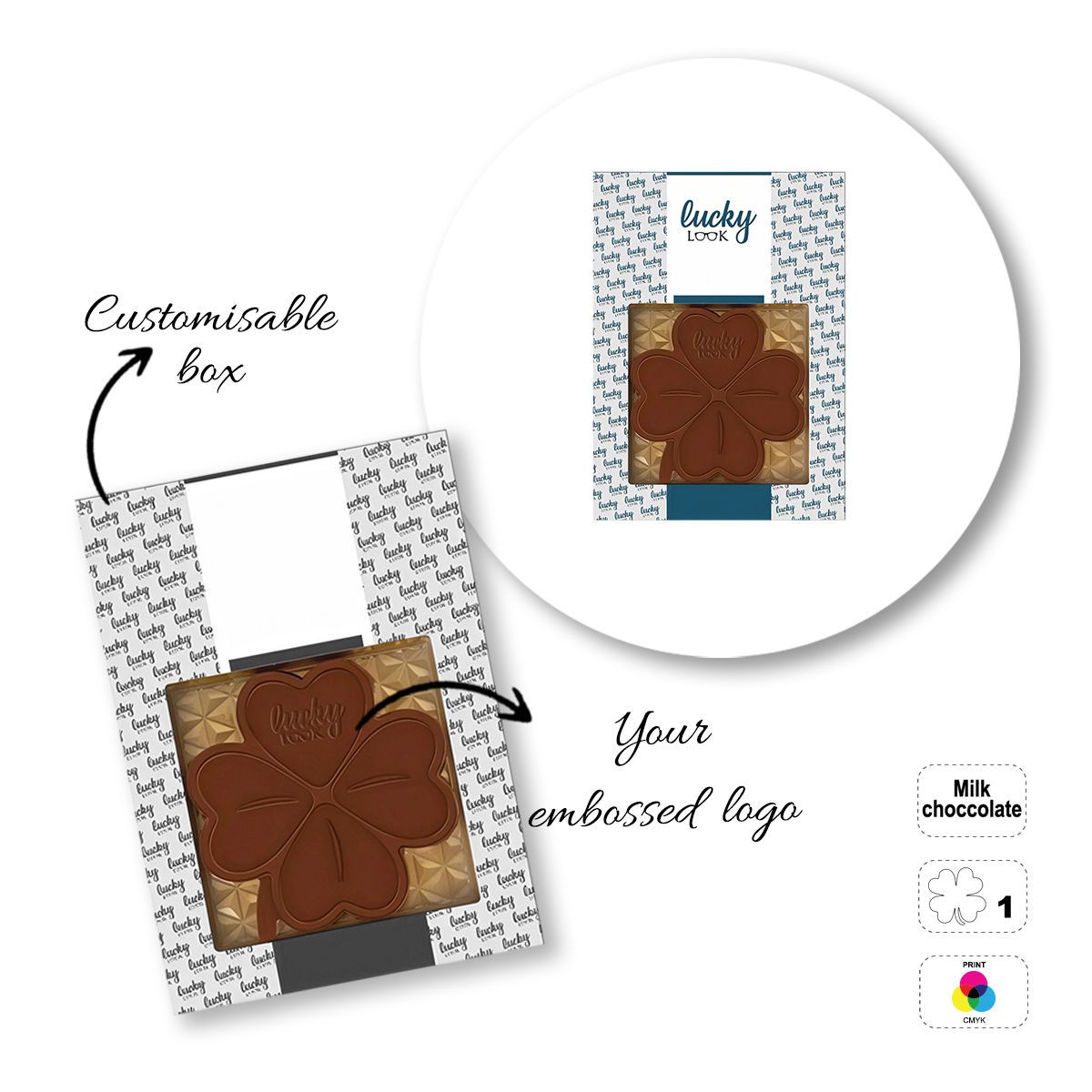 CHOCO4MAT D - barre chocolatée, différentes formes, 182x132x15 mm | GL811108A