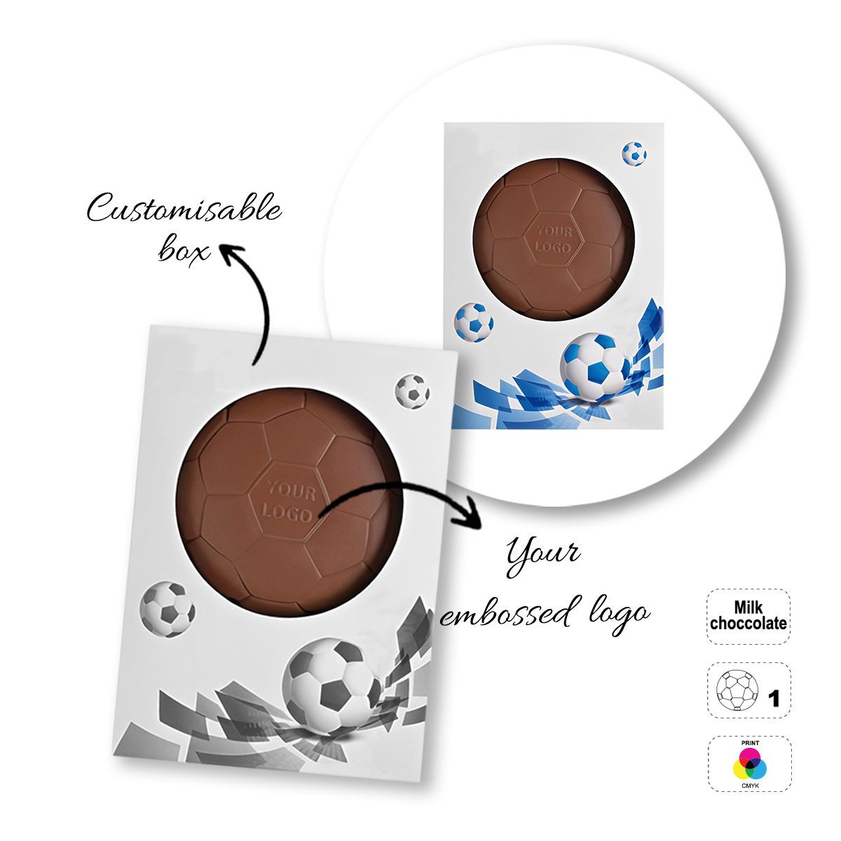 CHOCO4MAT D - barre chocolatée, différentes formes, 182x132x18 mm | GL811108D