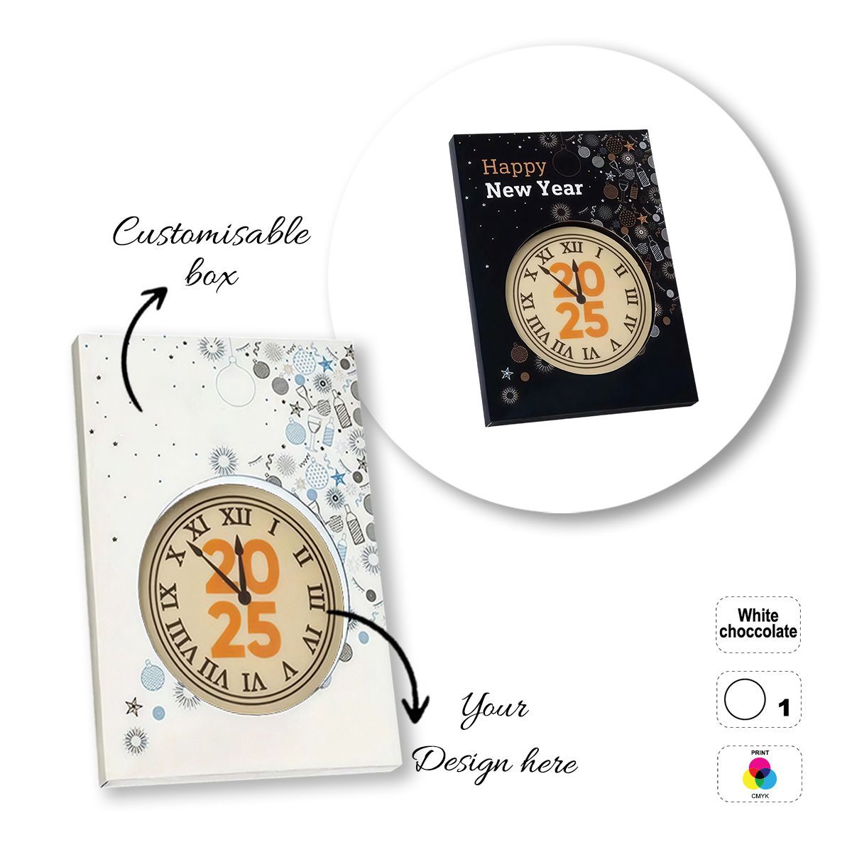 LOGO CHOCO4MAT B - barre de chocolat imprimable, formes diverses, 185x132x15 mm | GL811111A