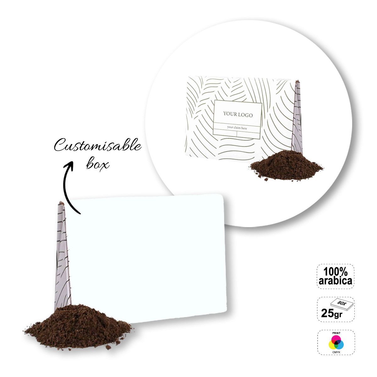 COOFFE BOX - paquet de café , 120x40x90 mm | GL811301A