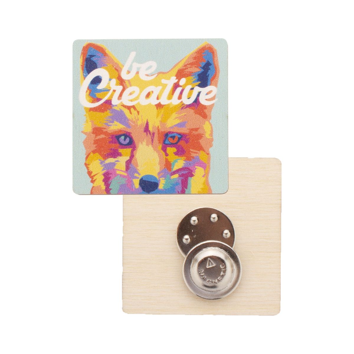 WOOBADGE - badge magnétique 45×45 mm | HG716583C