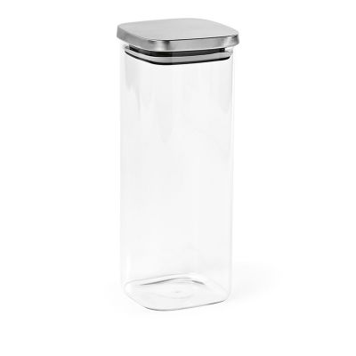 DELACROIX 2100 - Bocal verre borosilicaté 2130 ml, couvercle rInox