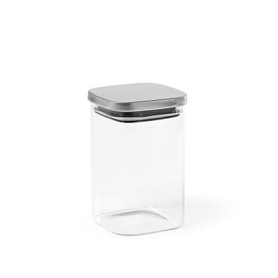 DELACROIX 1200 - Bocal verre borosilicaté 1270 ml, couvercle rInox