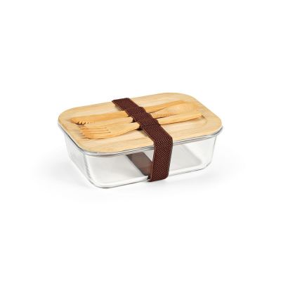 VAN GOGH 1000 - Boîte repas ,verre borosilicaté et bambou 1090 ml