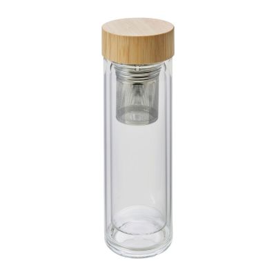 VICENTE - Bouteille isotherme de 420 ml en verre 