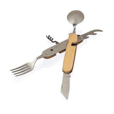 AINSLEY - Couverts multifonction en bambou 