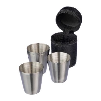 BENJAMIN - Set de 4 verres à shot en inox