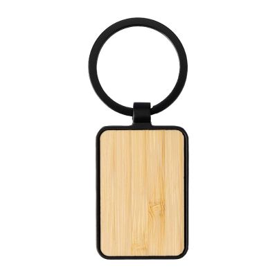 BRIGITTE - Porte-clés en métal et bambou 