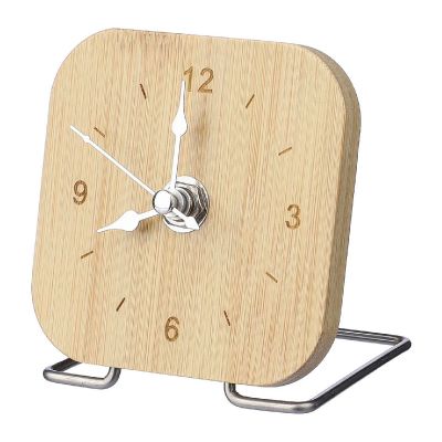 JENNY - Horloge de bureau en bambou