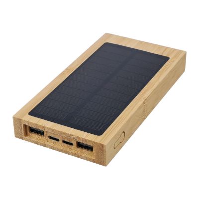 ELZ - Power bank solaire en bambou 