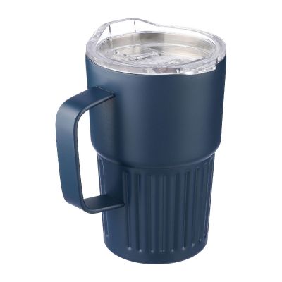 CALO - Mug nomade double paroi en acier inoxydable recyclé de 450 ml 
