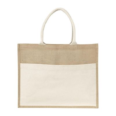 LIVVIE - Sac shopping en toile de jute 