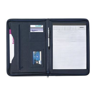 KATELYN - Conférencier A4 zippé en PVC