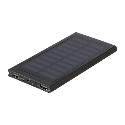 ADRIANA - Power bank solaire en aluminium, 8 000mAh 