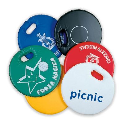 ROUND PILLO - coussins publicitaires ronds avec poignée