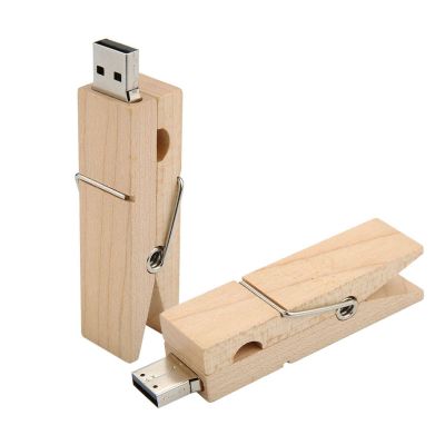 CLIP WOOD - Clé USB pince à linge