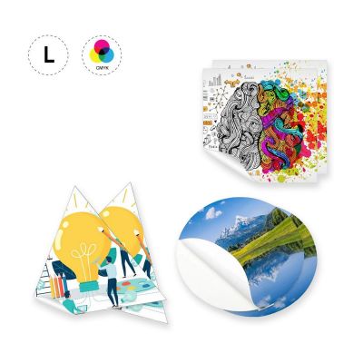 STICKER L TRIANGLE - étiquettes en papier adhésives