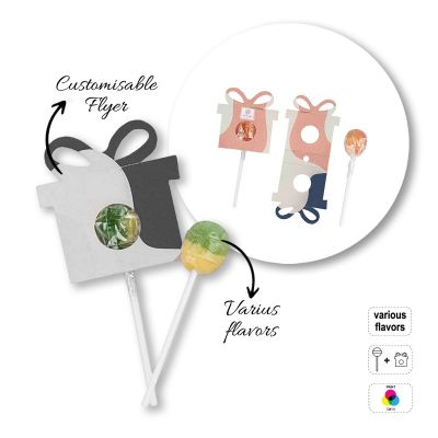 LOLLY BALL - sucette sphérique avec flyer