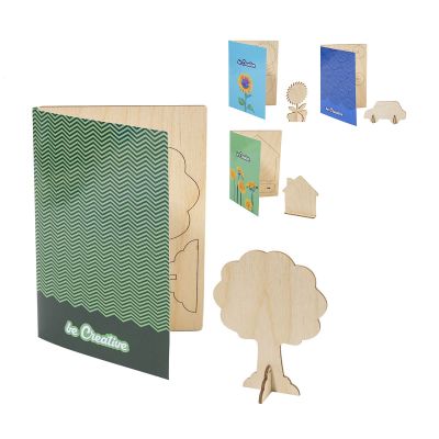 SENDCRAFT - carte postale puzzle personnalisée, arbre