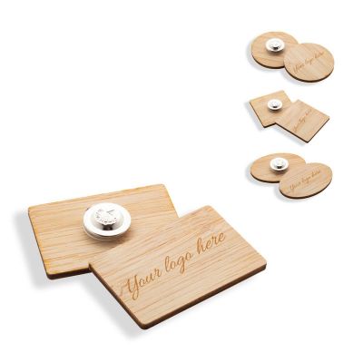 BOOBADGE - Badge en bambou 53×35 mm