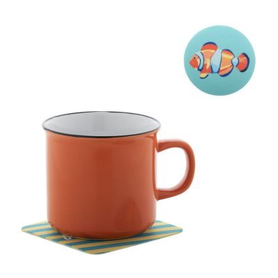 CREAFELT DRINK - Sous-verre en feutre RPET, carré