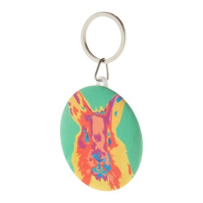 KEYBADGE RPET MAXI - porte-clés RPET