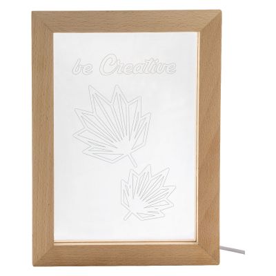 WOODIFRAME - Trophée lampe LED