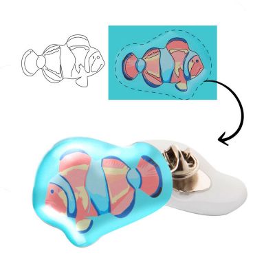 EPOBADGE MIDI - badge époxy sur-mesure Max. 9 cm²