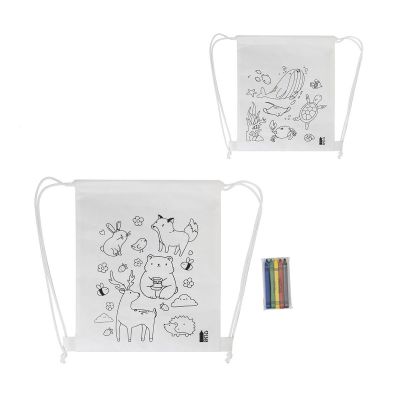 ZOCOLO - Sac à cordon de coloriage RPET, mer