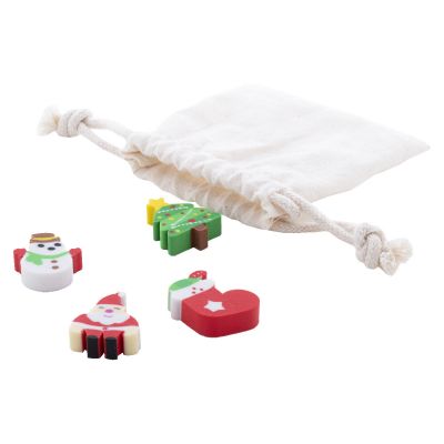 SOMMAROY - Set de gommes Noël