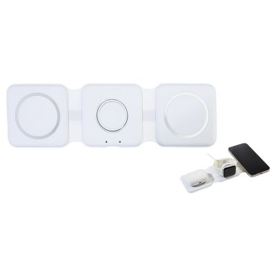 FOLCHARGE - Chargeur sans fil 3 en 1 en RABS