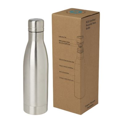 VASA -Bouteille isotherme en acier inoxydable recyclé certifié RCS de 500 ml avec isolation par le vide et couche de cuivre