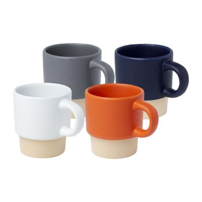 OLYMPIA -Tasse à espresso empilable de 130 ml avec fond en argile