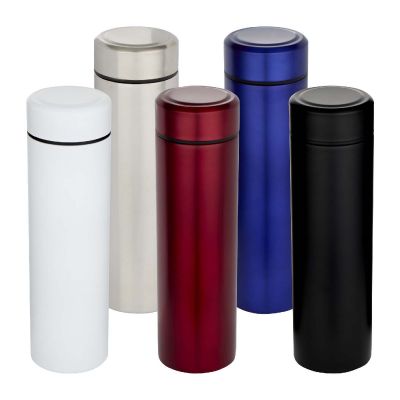 TAYLOR -Gourde en acier inoxydable à double paroi de 450 ml avec filtre à thé