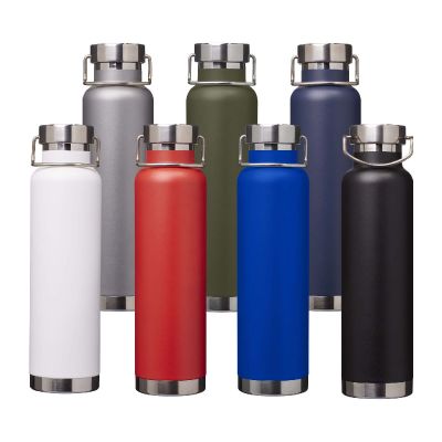 THOR -Bouteille avec isolation sous vide Astra de 650 ml en cuivre et acier inoxydable recyclé certifié RCS