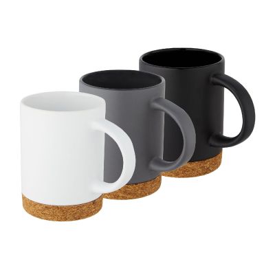 NEIVA -Tasse de 425 ml en céramique avec base en liège