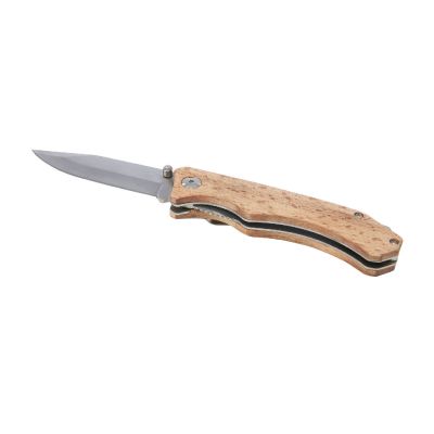 COLTELLO TASCABILE DAVE -Couteau de poche en bois Dave avec clip de ceinture