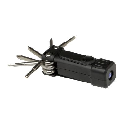OCTO -Jeu de tournevis 8-en-1 RCS en plastique recyclé avec torche