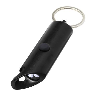 FLARE -Lumière LED IPX en aluminium recyclé et ouvre-bouteille avec porte-clés