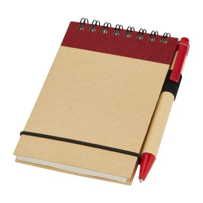 ZUSE -Bloc-notes recyclé format A7 avec stylo 