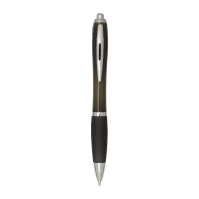 NASH -Stylo bille en plastique recyclé RCS avec corps et grip colorés (encre bleue)