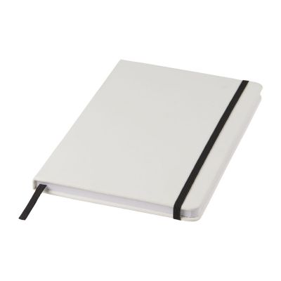 SPECTRUM -Carnet de notes blanc A5 avec élastique de couleur