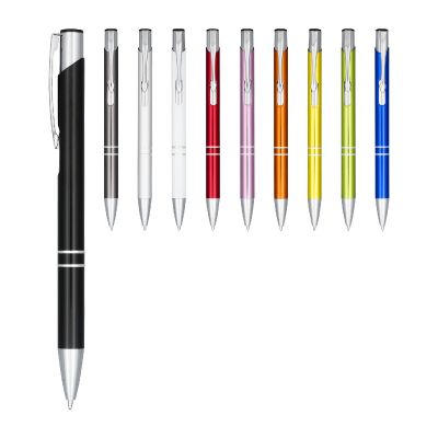 MONETA -Stylo bille aluminium anodisé (encre bleue)